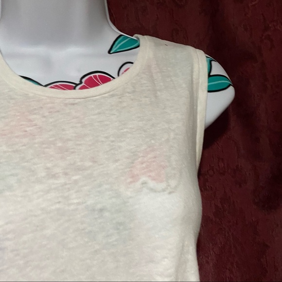 J Crew White Tank Top With Tie Front - Picture 3 of 5